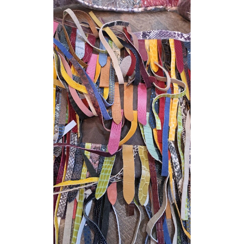 Multicolor Fringe Shoulder Bag Animal Print Zip Gold Hardware Women Leather - Picture 7 of 15